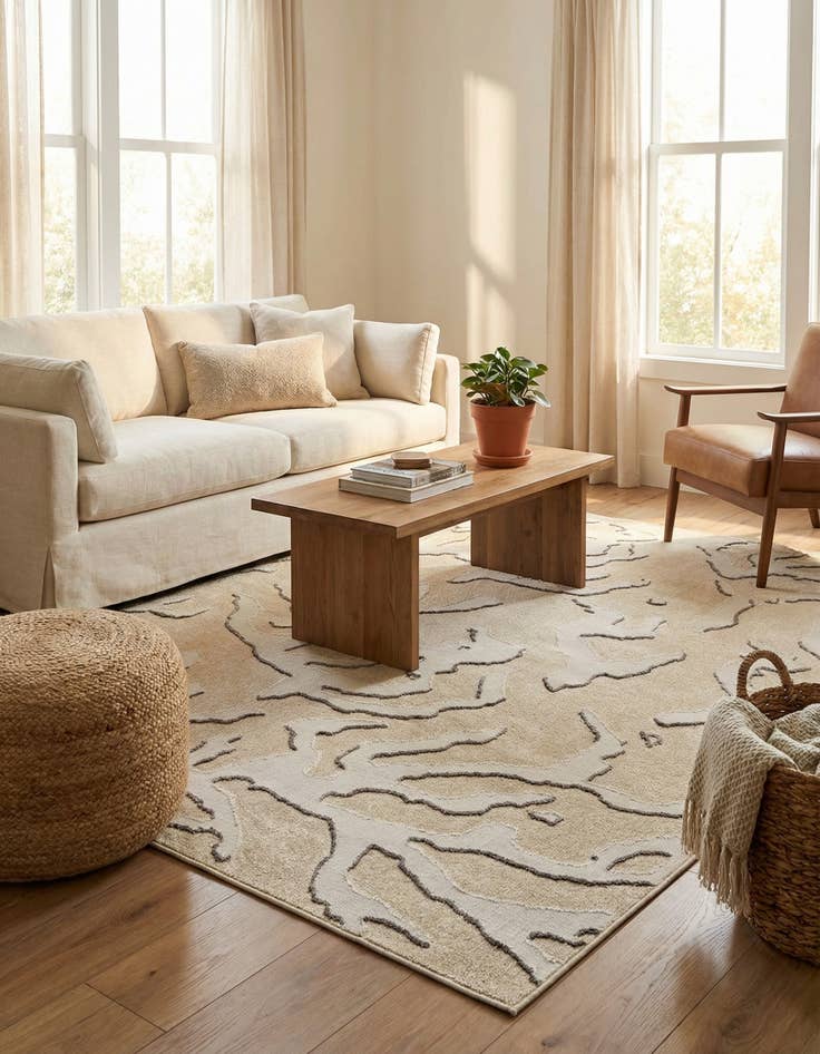 Detail image of  7' 10 x 10'  Washable Sabrina Soto Indoor / Outdoor Rug