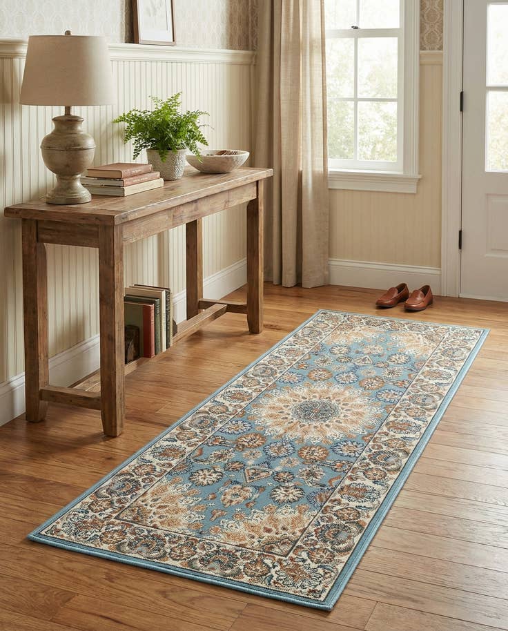 Detail image of 2' x 5' 1 Easy-Clean Traditional Indoor / Outdoor Runner Rug