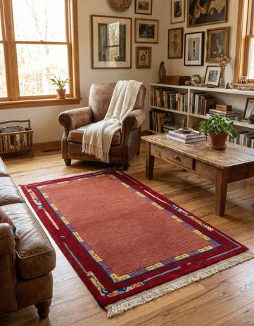 2' 6 x 4' 9 Hand Knotted Nepal Wool Rug