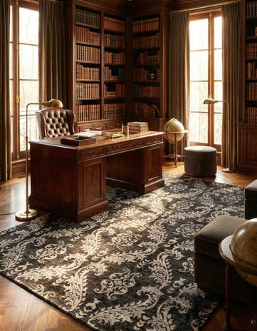 5' 7 x 8' Hand Knotted Gabbeh Rug