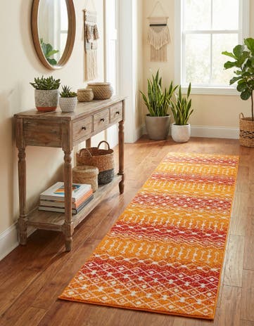 2' 7 x 12' Moroccan Trellis Runner Rug
