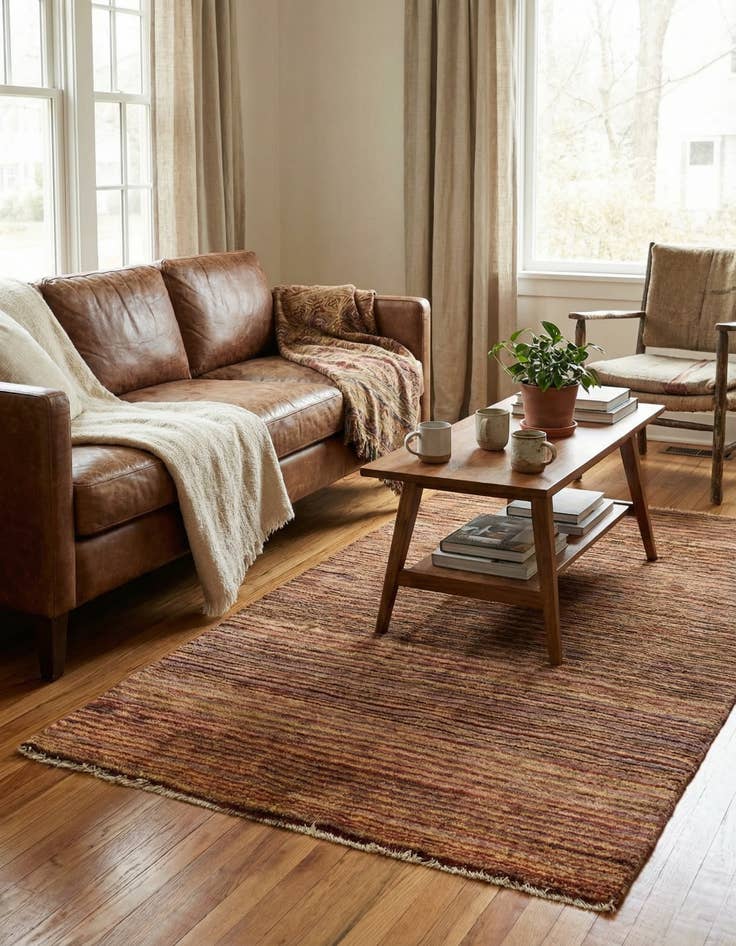 Detail image of  3' x 5' 4  Hand Knotted Modern Ziegler Wool Rug