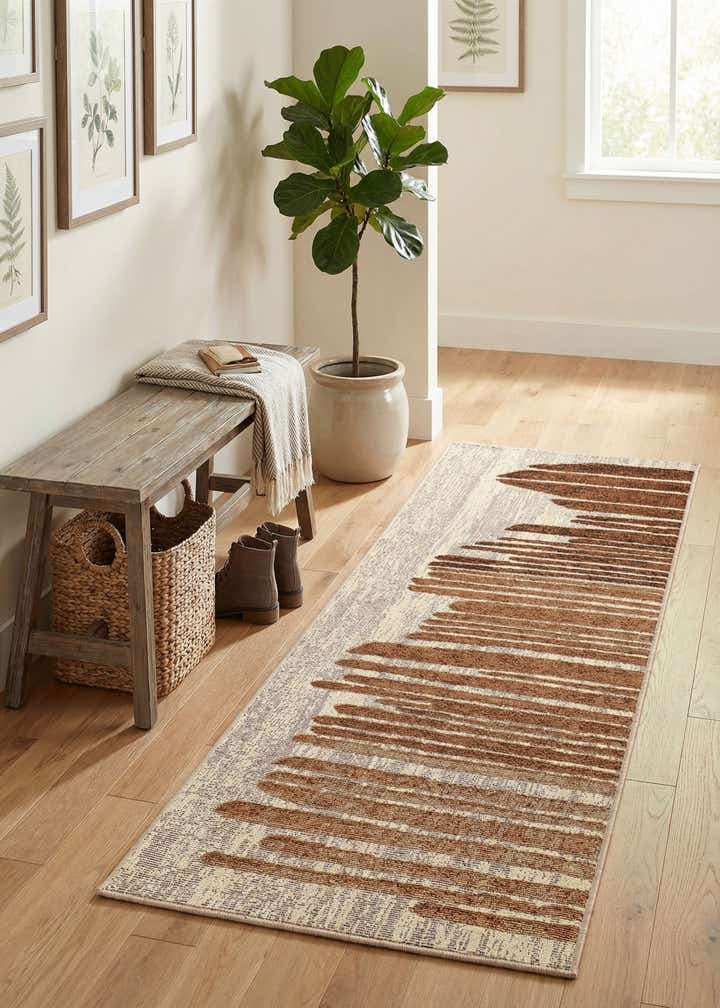 2' x 5' Easy-Clean Modern Indoor / Outdoor Runner Rug