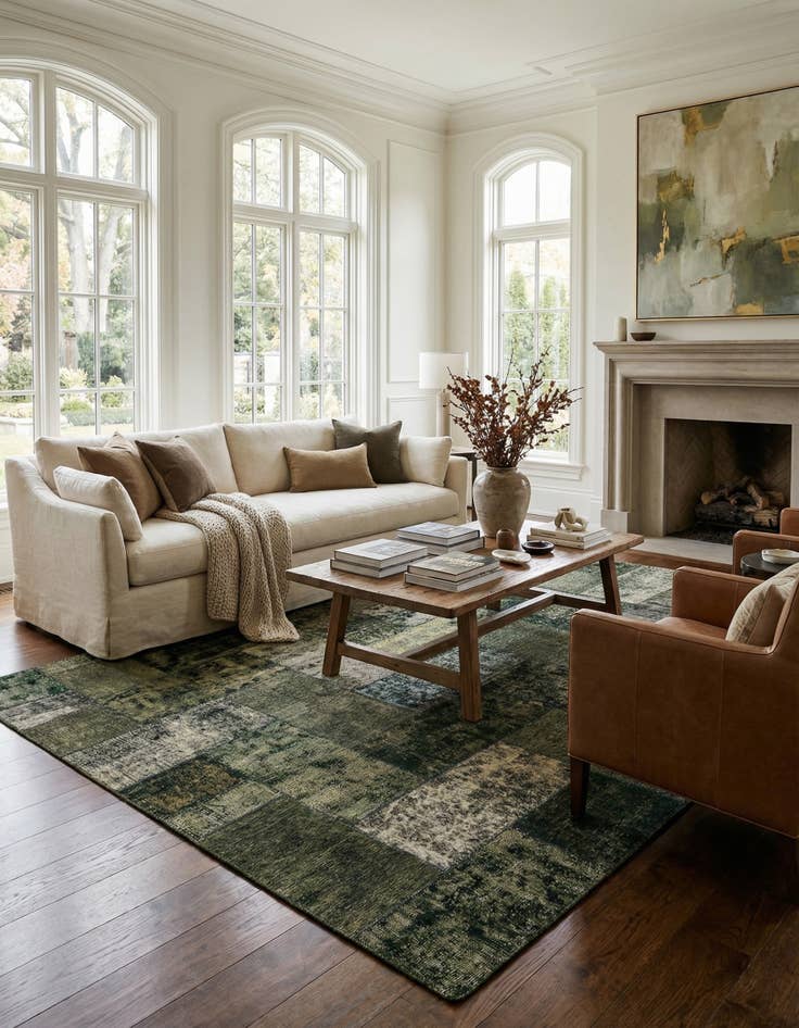 Detail image of 8' 7 x 10' 3  Hand Knotted Ultra Vintage Persian Wool Rug