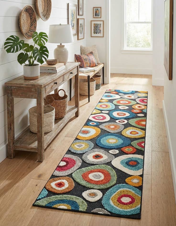 Detail image of 2' 7 x 10' Easy-Clean Casablanca Indoor / Outdoor Runner Rug