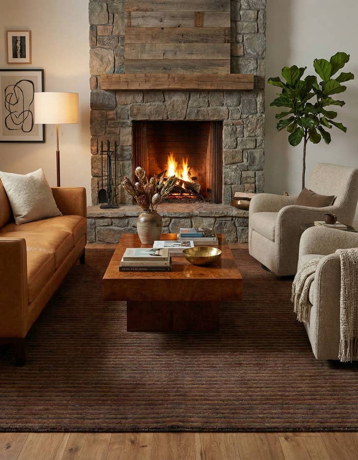 Detail image of 5' 2 x 7' 2 Juma Wool Rug