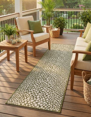 2' x 8' Easy-Clean Jill Zarin Cape Town Indoor / Outdoor Runner Rug