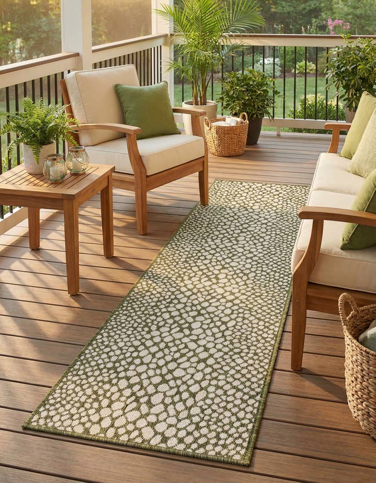 Detail image of 2' x 8' Easy-Clean Jill Zarin Cape Town Indoor / Outdoor Runner Rug