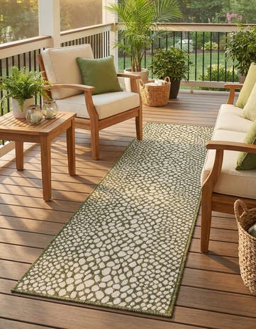 2' x 8' Easy-Clean Jill Zarin Cape Town Indoor / Outdoor Runner Rug