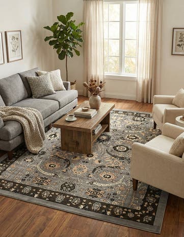 Dark Gray Neda Rug