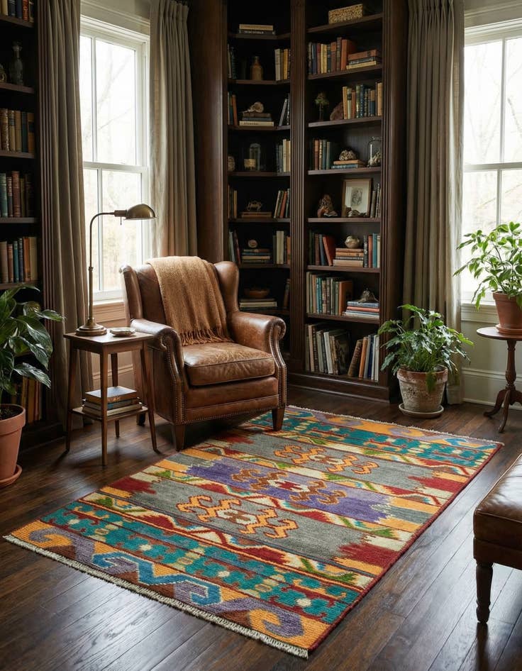 Detail image of 2' 9 x 4'  Hand Knotted Balouch Rug