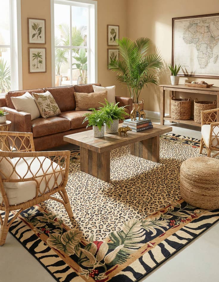 Detail image of 7' 10 x 11' Safari Rug