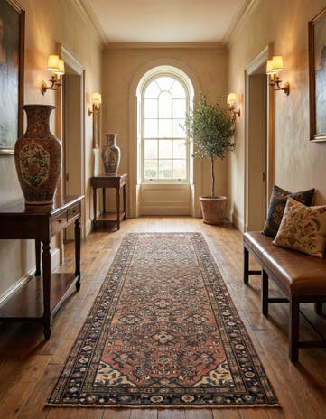3' 3 x 10' 9 Hamedan Runner Rug