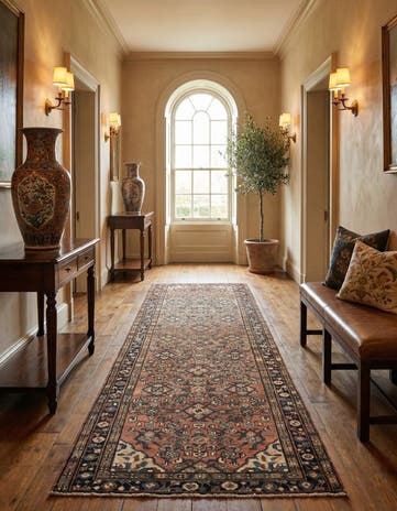 3' 3 x 10' 9 Hamedan Runner Rug