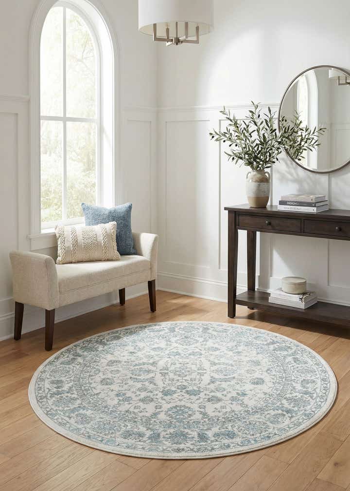 Jill Zarin 5' 3 x 5' 3 Uptown Central Park Round Rug