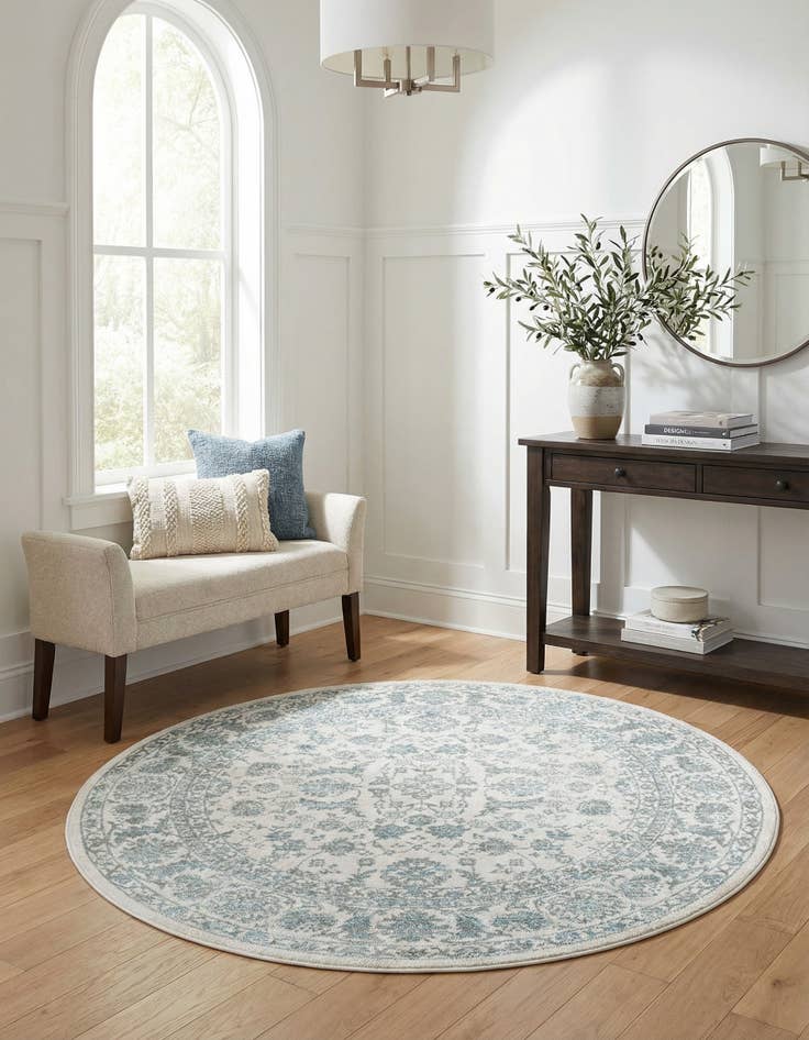 Detail image of Jill Zarin 5' 3 x 5' 3 Uptown Central Park Round Rug