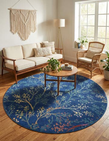 7' x 7' Blossom Round Rug