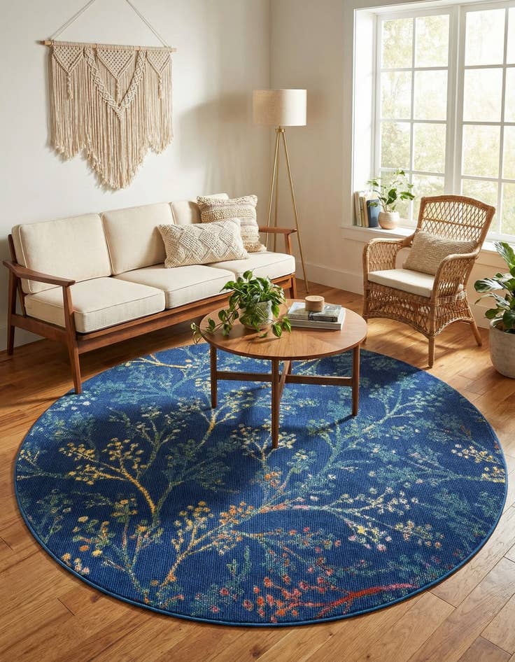 Detail image of 7' x 7' Blossom Round Rug