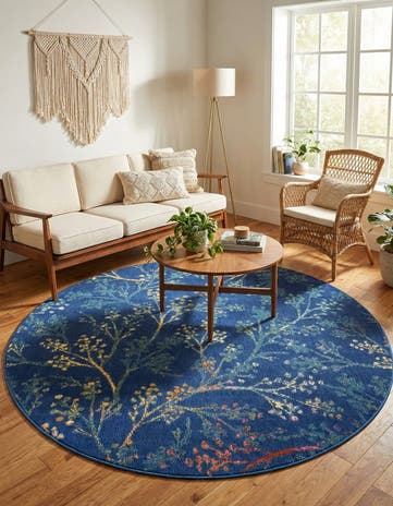 7' x 7' Blossom Round Rug