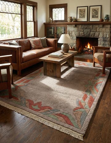 4' x 6' Hand Knotted Nepal Wool Rug