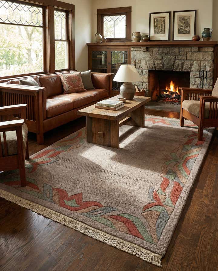 4' x 6' Hand Knotted Nepal Wool Rug