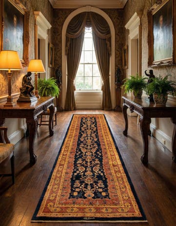 2' 9 x 10' 6 Luribaft Wool Runner Rug