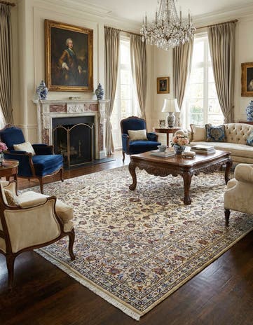 7' 11 x 11' 1 Kashan Rug