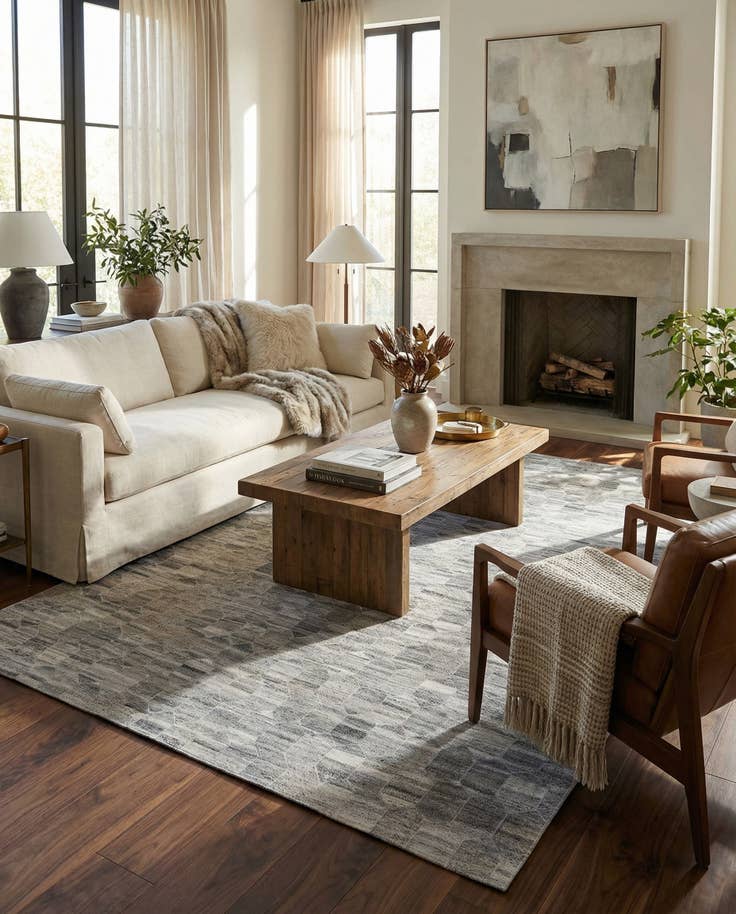 Detail image of 5' x 8' Cowhide Rug