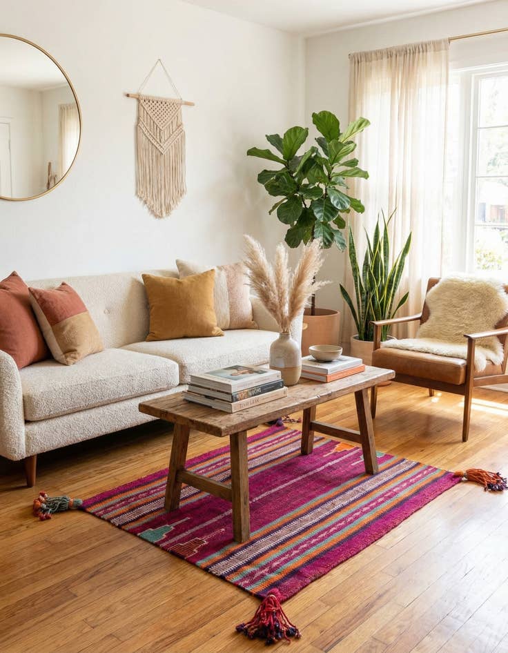 Detail image of 3' 3 x 3' 5  Hand Woven Kilim Modern Wool Square Rug