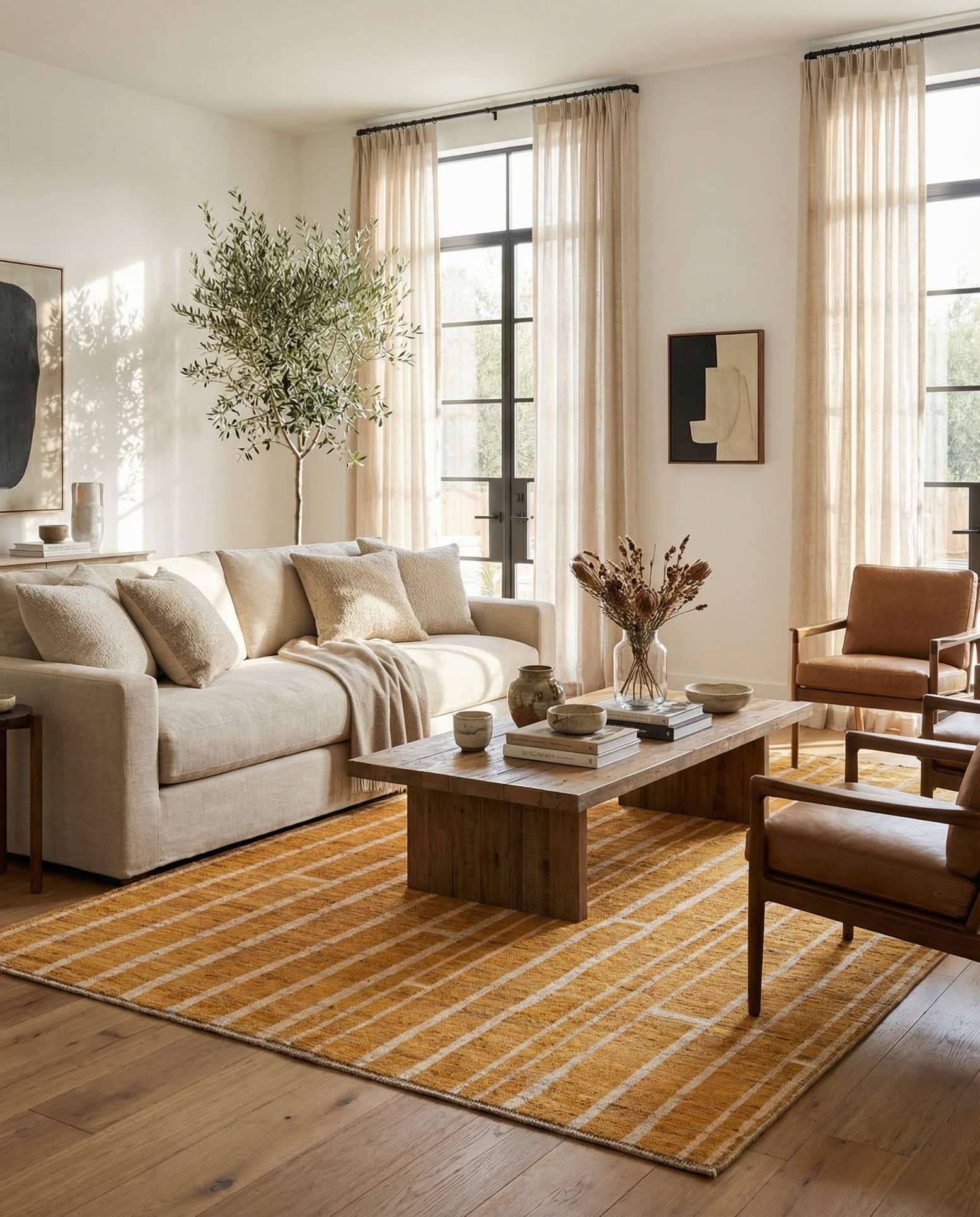 6' 8 x 9' 6 Hand Knotted Darya Wool Rug