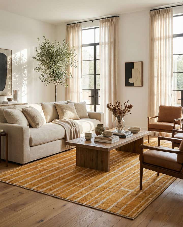 6' 8 x 9' 6 Hand Knotted Darya Wool Rug