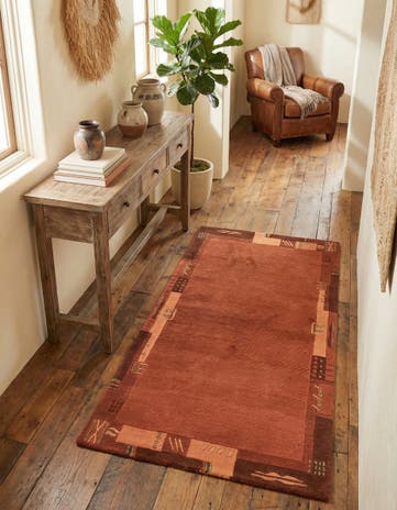 2' 4 x 4' 7 Hand Knotted Nepal Wool Rug