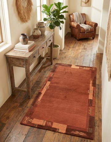 2' 4 x 4' 7 Hand Knotted Nepal Wool Rug