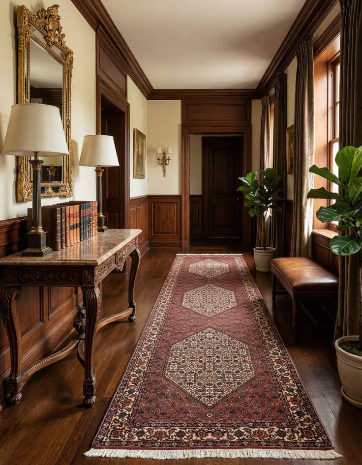 Detail image of 2' 8 x 9' 10 Bidjar Wool Runner Rug