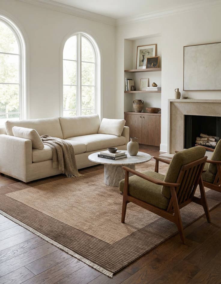 Detail image of  6' 5 x 9' 10  Hand Knotted Darya Wool Rug