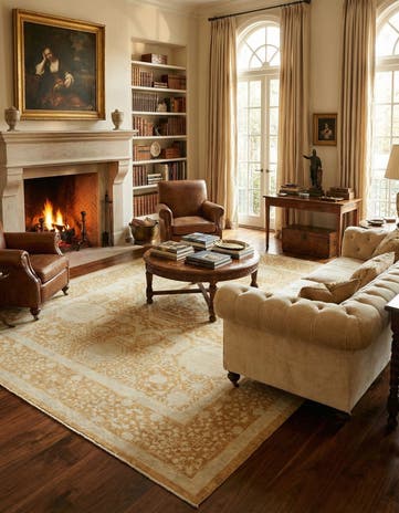 9' x 11' 9 Hand Knotted Mamluk Ziegler Rug