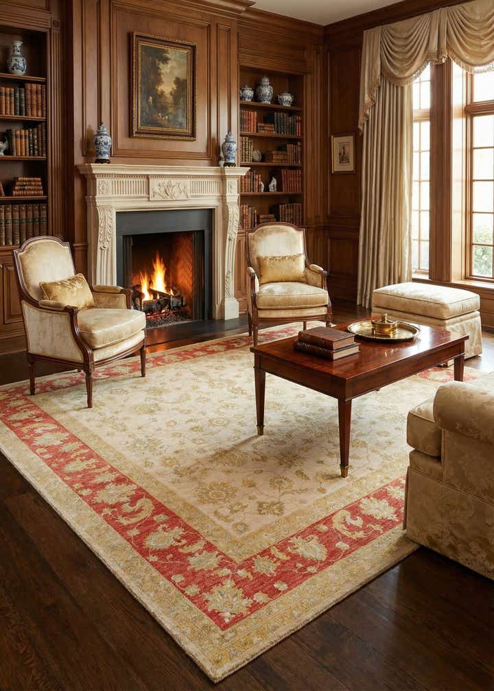 11' 3 x 11' 5 Kaizar Wool Square Rug