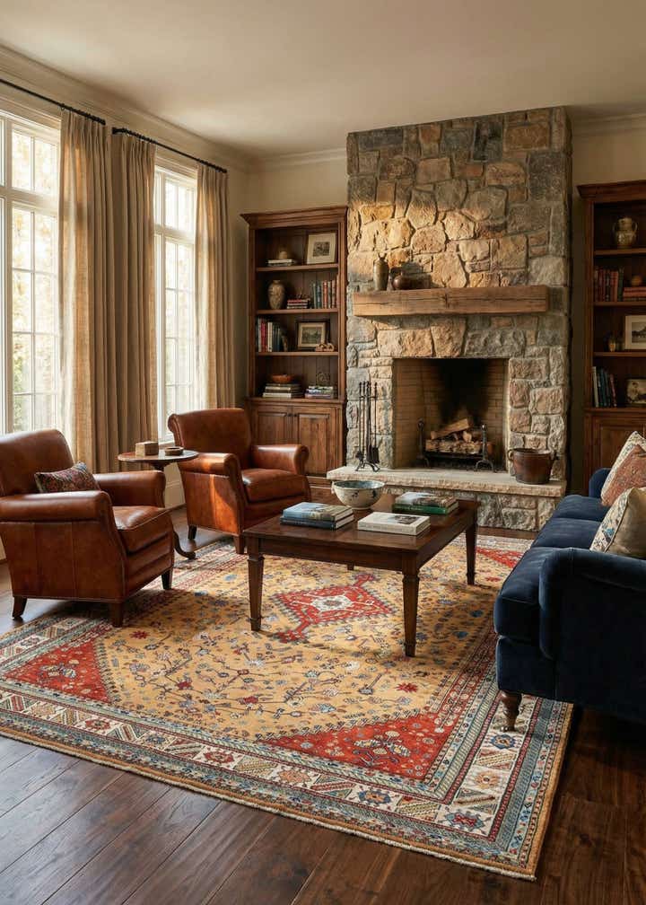 8' 4 x 12' 1 Hand Knotted Luribaft Rug
