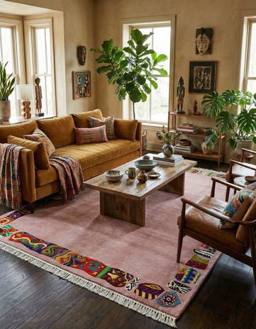 6' 8 x 8' 2 Hand Knotted Nepal Wool Rug