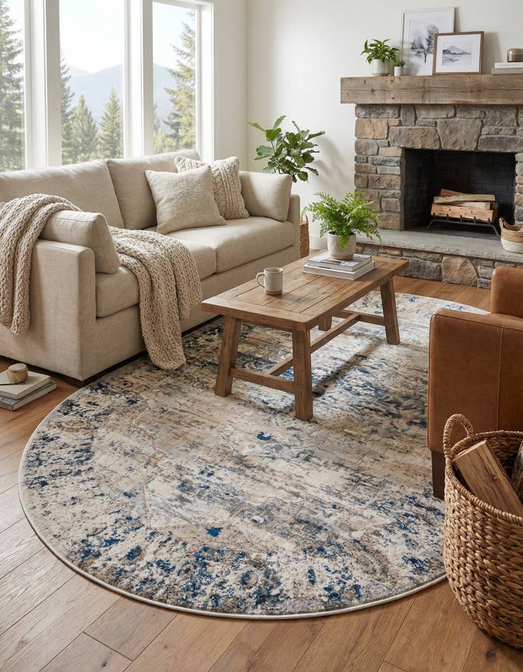 Detail image of  6' 1 x 9' Oregon Oval Rug