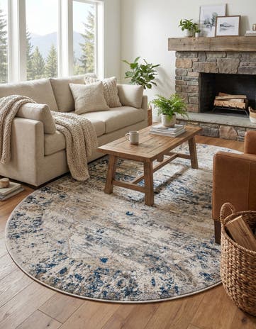 Gray Oregon Oval Rug