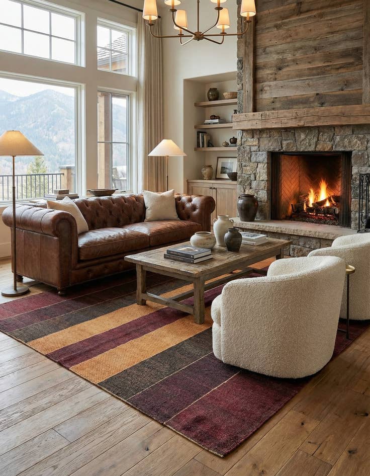 Detail image of 5' 3 x 8' 2 Juma Wool Rug