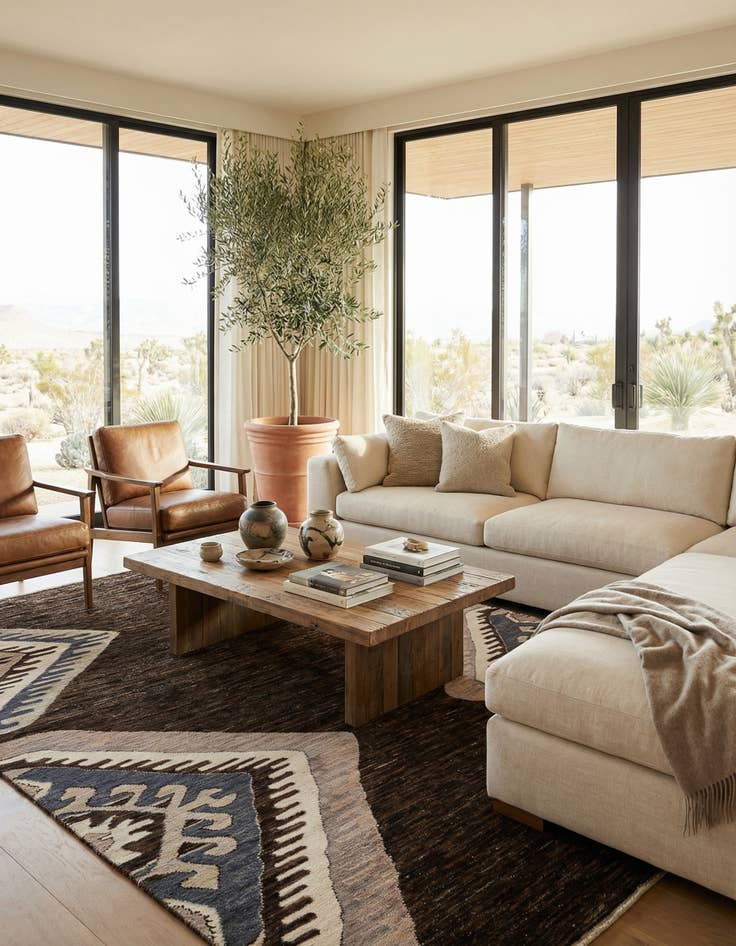 Detail image of 9' 10 x 13' 8  Hand Knotted Moroccan Wool Rug