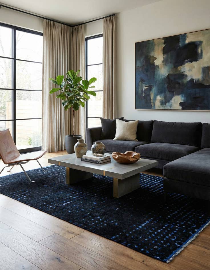 Detail image of 5' 5 x 7' 11  Hand Knotted Darya Wool Rug