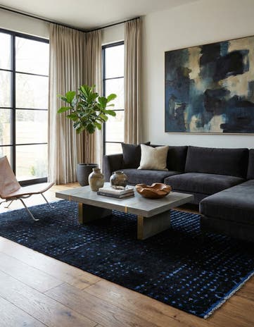 5' 5 x 7' 11 Hand Knotted Darya Wool Rug