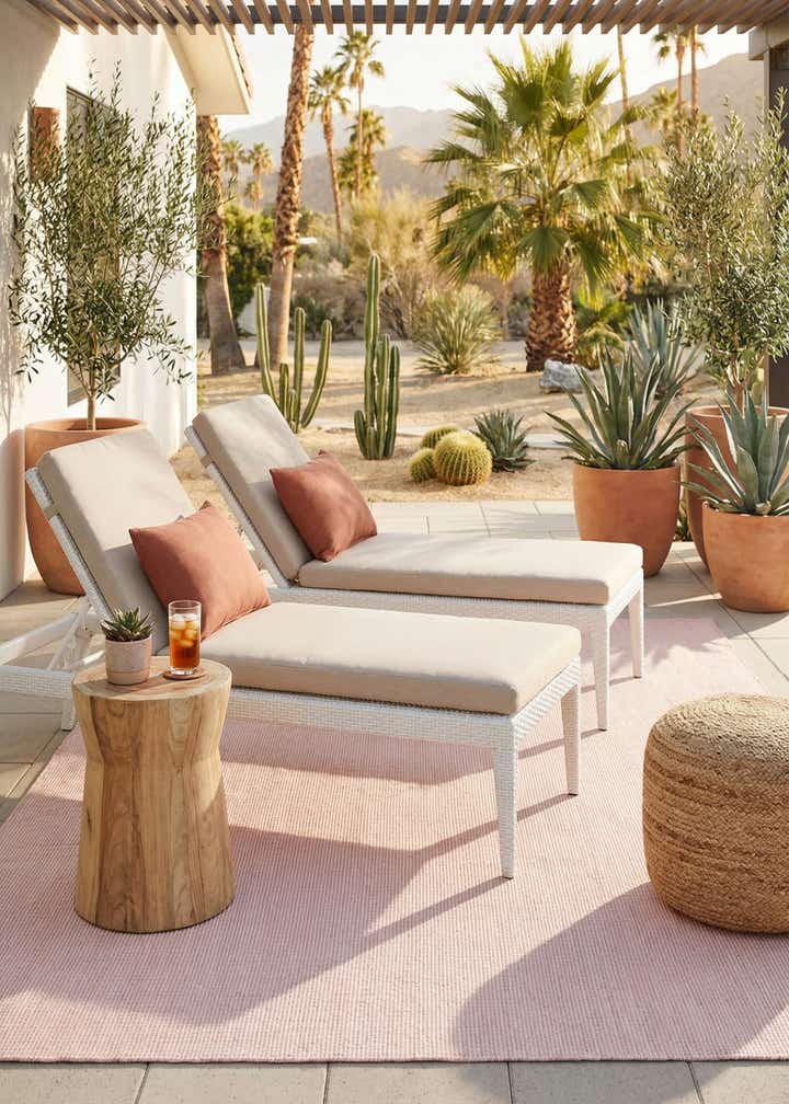 9' x 12' Easy-Clean Jill Zarin Palm Springs Indoor / Outdoor Rug