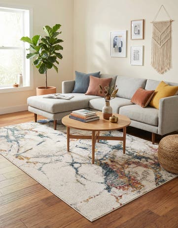 5' 3 x 8' Gemstone Rug