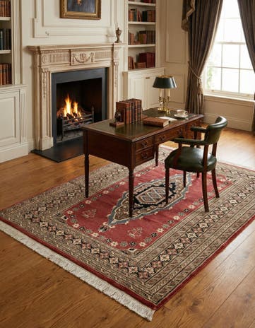 4' 2 x 6' 1 Hand Knotted Bokhara Oriental Rug