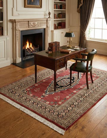 4' 2 x 6' 1 Hand Knotted Bokhara Oriental Rug