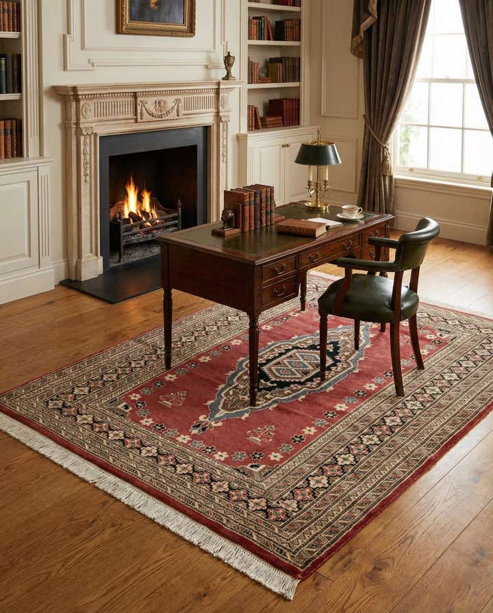 4' 2 x 6' 1 Hand Knotted Bokhara Oriental Rug